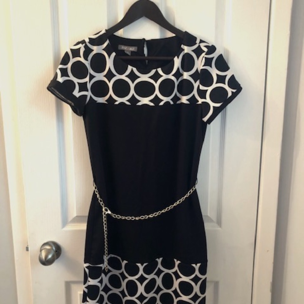 Beautiful black and white dress